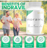 Indravil Capsules - Weight Management Capsules - Natural Ingredients - 60 Capsules/Slim Warriors