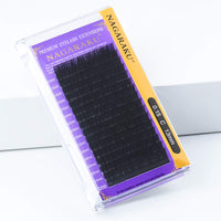 NAGARAKU 5 Trays Eyelash Extensions 0.03mm D 9/10/11/12/13mm in 1 pack Classic Individual Lashes Soft Natural Professional Faux Mink 16 rows