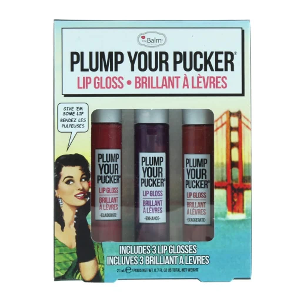 theBalm THE BALM LIP GLOSS PLUMP YOUR PUCKER SET 3PC
