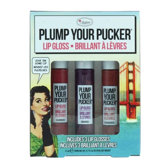 theBalm THE BALM LIP GLOSS PLUMP YOUR PUCKER SET 3PC