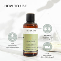 Tisserand Aromatherapy - Grapeseed Oil - Ethically Harvested Carrier Oil - Face and Body Blending Oil - 100% Natural and Pure Carrier Oil for Essential Oils Mixing