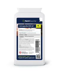 NutriQuarter Ashwagandha KSM-66® 500mg – 90 Vegan Capsules – Full-Spectrum Root Extract