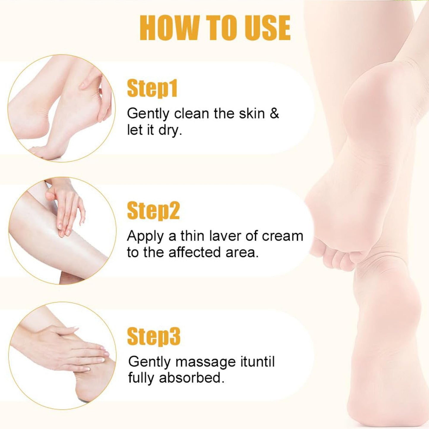 60% Urea plus 2% Salicylic Acid Foot Cream Moisturizer for Dry Cracked Feet Knees Elbows Hands Hydrates &Nourish Foot Care for Softens Skin Exfoliates Dead Skin Smoothing Skin Women and Men 1.41oz