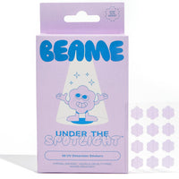 BEAME Under The Spotlight™ UV Skin Detection Stickers - Smart UV Sensing Stickers That Show When To Reapply - Water-Resistant & UV Protection Stickers - Skin-Safe, Vegan & Cruelty-Free - 36-pack, 12mm