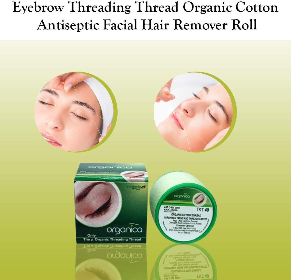 Exportmall 2 x Organica Face & Eyebrow Threading Thread Organic