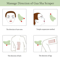 GGUA Gua Sha Facial Care Massage Treatment Natural Jade Board Scraping Tool Salon