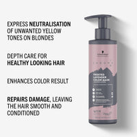 Schwarzkopf Professional CHROMA ID Bonding Color Mask Semi Permanent Mix Tone Color System Toning Enhancing Refreshing Intense Care Deep Conditioning Shine Vegan Formula 8-19 Frosted Lavender 300 ml