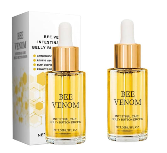 vrespek Bee Venom Drops,Bee Venom Intestinal Detox Belly Button Drops,Bee Venom Belly Button Drops,Bee Venom Oil, Bee Venom Lymphatic Drainage Drops30ml (2 PCS)