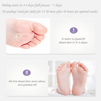 OlymGrow 2-Pack Foot Peel Mask – Callus Remover & Exfoliator for Soft, Smooth Feet, Repair Cracked Heels, Remove Dead Skin, Peeling Foot Mask for Hard, Dry Skin