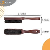 Kobe Professional Men's Beard and Fade Brush - Men’s Boar Bristle Hair Brush/Beard Brush - For Fading & Moustache Styling (Orson)