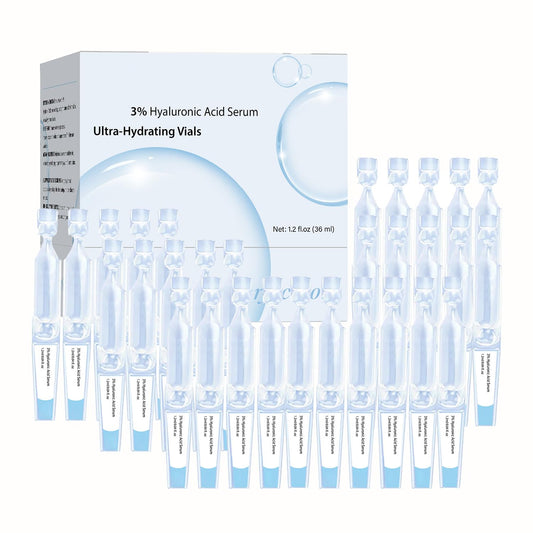 Generic 3% Hyaluronic Acid Serum – Hydrating Face Serum, Glass Skin Formula, Hyaluronic Acid for Face, Lightweight, Fast-Absorbing, For All Skin Types (30pcs)