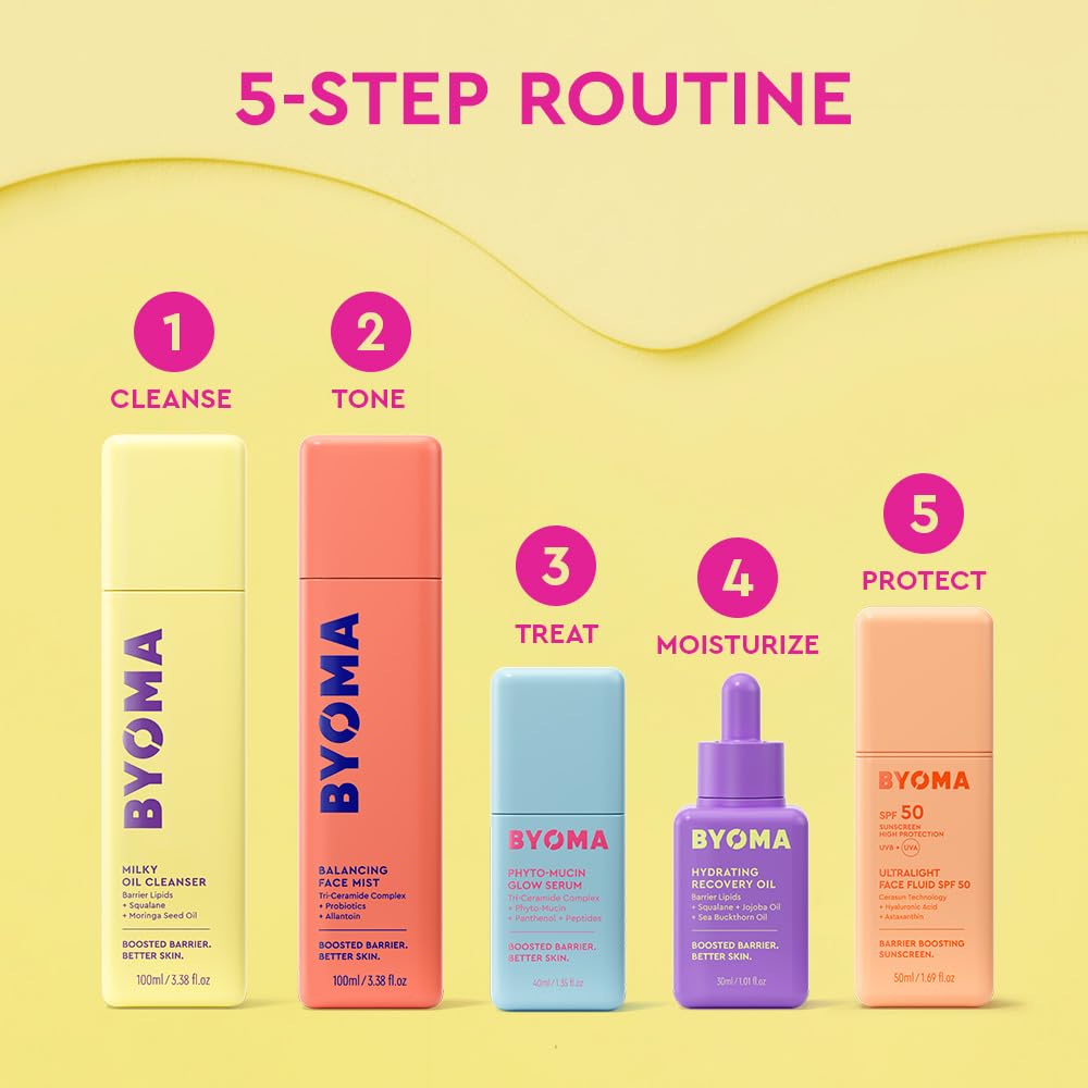 BYOMA Balancing Face Mist (100ml) pH Balanced Face Toner with Ceramides, Probiotics and Allantoin - Alcohol Free Toner Spray - Balance, Soothe and Refresh Throughout the Day