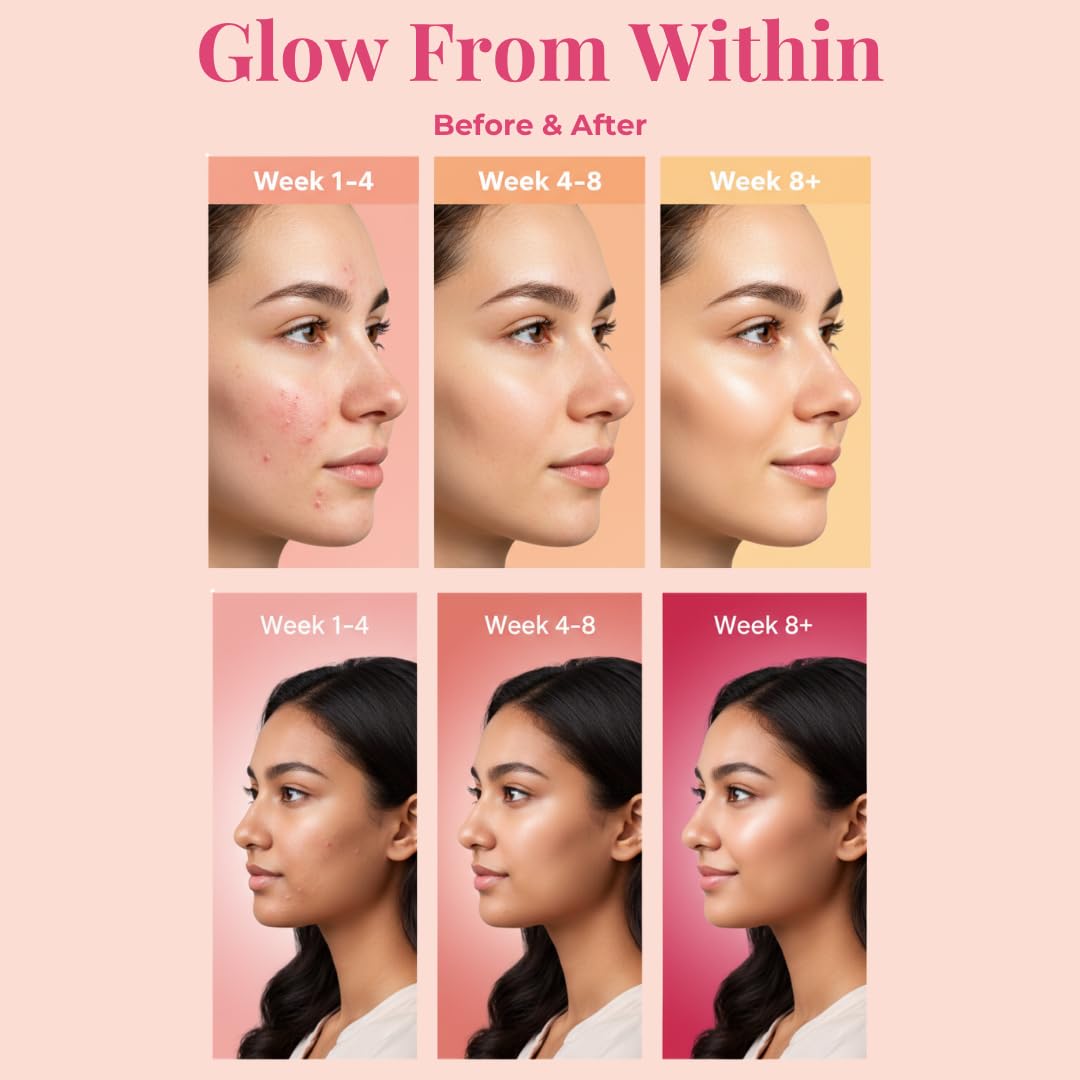 Ayaani Glow Glutathione & Vitamin C Effervescent Tablets - 500mg Each, Sugar-Free Antioxidant Drink for Skin Brightening & Glowing Skin, Strawberry Flavour, 20 Vegan Tablets
