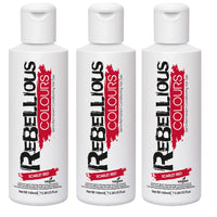 Rebellious Colour Semi Permanent Hair Dye Conditioning vegan cruelty free direct hair colour application 300ml (Scarlet Red)