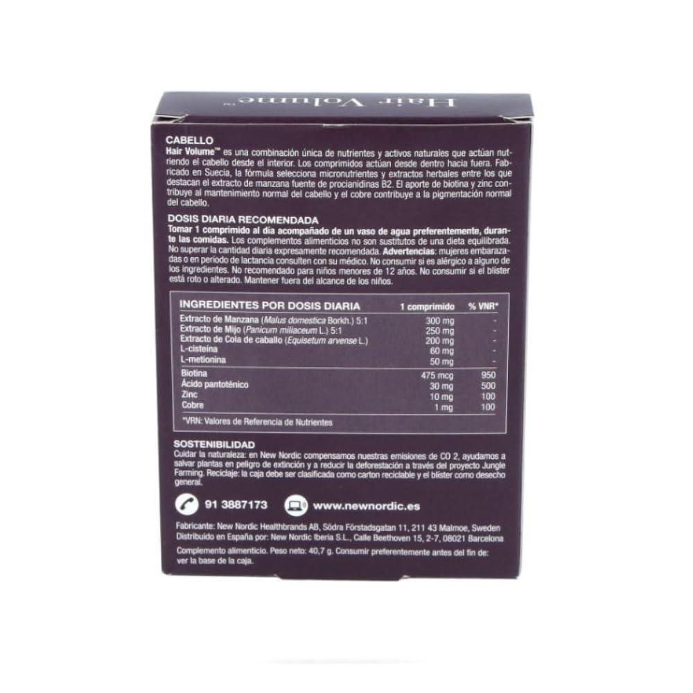 New Nordic Ltd HAIR VOLUME 30 Tablets