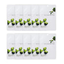 Eunyul EUNYUL [Pack of 10] Daily Care Facial Sheet Mask Pack Broccoli x 10ea Korean Skincare Hydrating & Nourishing & Natural Ingredients for All Skin Types
