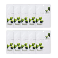 Eunyul EUNYUL [Pack of 10] Daily Care Facial Sheet Mask Pack Broccoli x 10ea Korean Skincare Hydrating & Nourishing & Natural Ingredients for All Skin Types