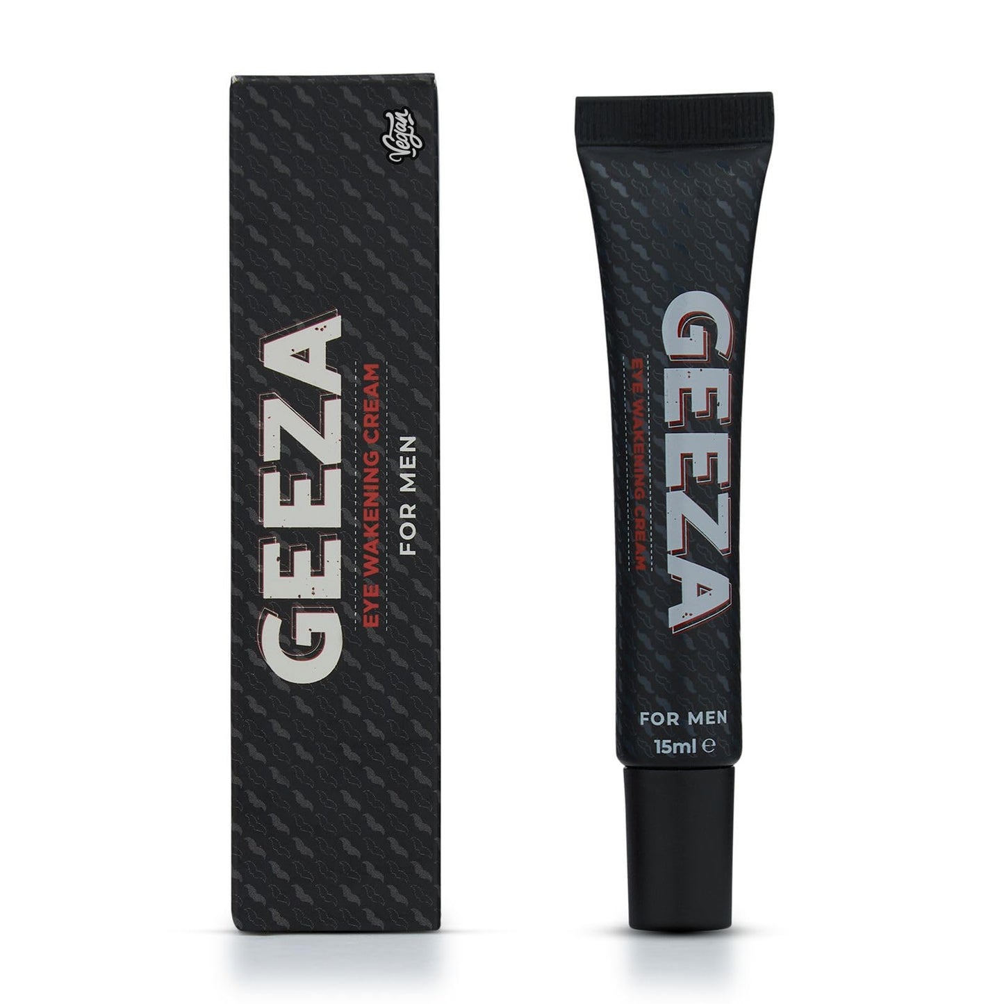 Geeza Men's Eye Cream Reduce Dark Circles and Puffiness, Advanced Formula Male Eye Bag Removal, Designed to Improve Elasticity, Nourish the Under Eyes 15ml
