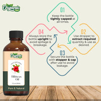 ORGANIC ZING Organic Zing Hibiscus (Rosa sinensis) Oil | Pure & Natural Essential Oil for Skincare, Hair Care & Massage- 30ml/1.01fl oz