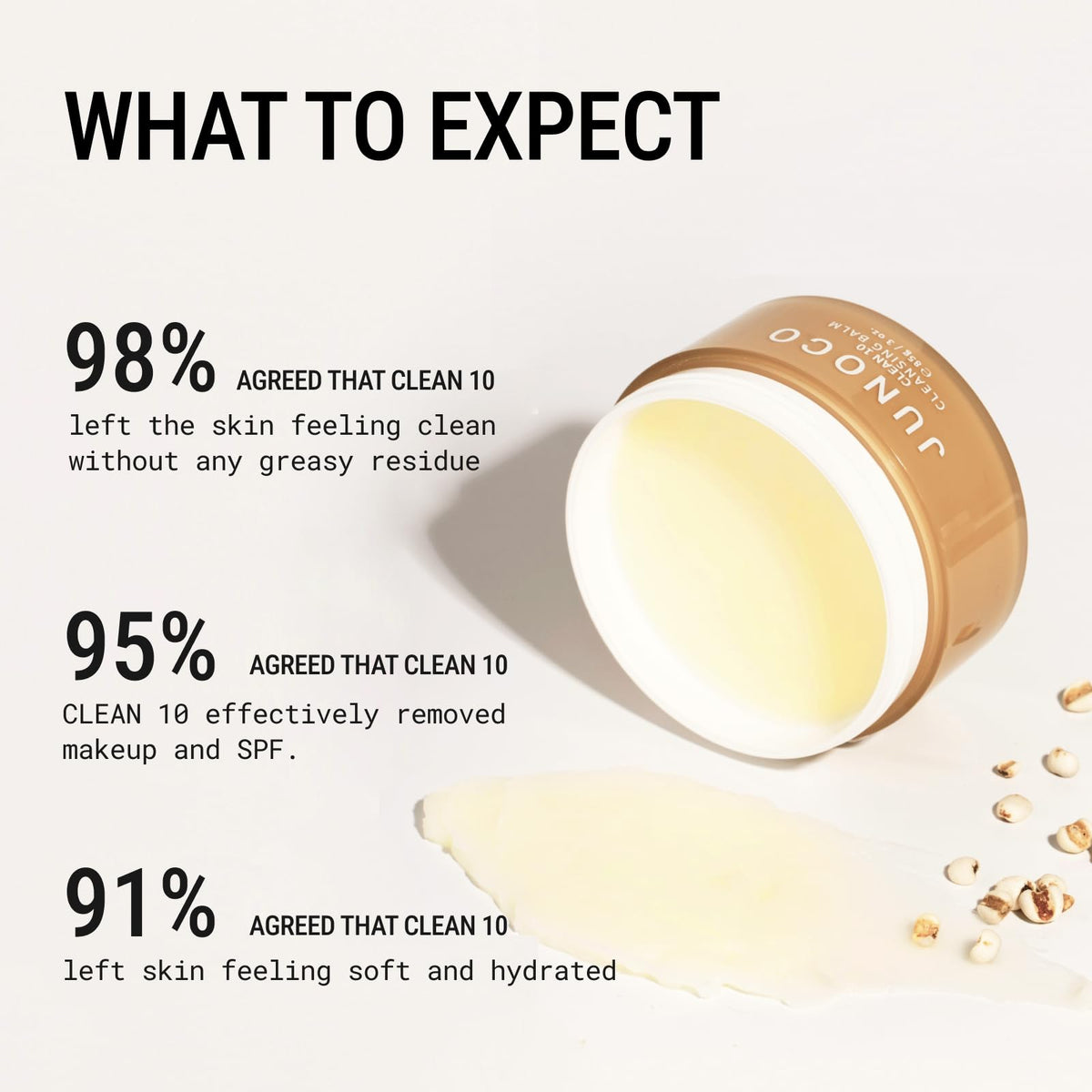 JUNO & Co. JUNOCO Clean 10 Cleansing Balm Minimal Ingredient Makeup Remover 85g