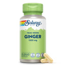 SOLARAY Solaray Ginger Root 1100mg - 100 Vegan Capsules - High Strength Whole Root Extract - Clean 2 Ingredient Formula - Magnesium Stearate Free - Lab Verified
