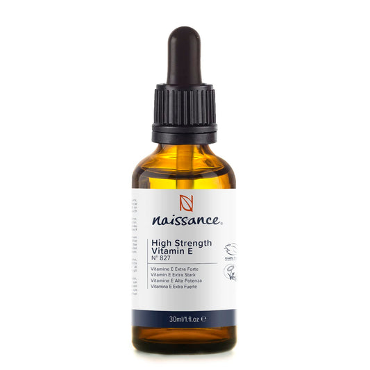 Naissance High Strength Pure Vitamin E oil 29,500 IU - 30ml - Natural Antioxidant Plant-Based Vegan Liquid Drops for Skin, Face, Body, Nails, DIY Beauty Blends