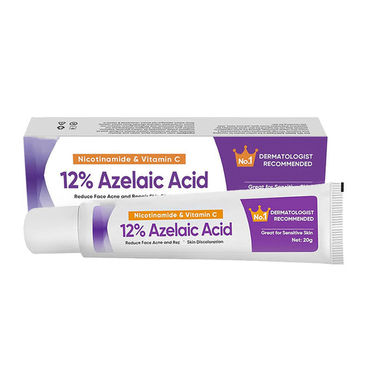 Night Cream Face Moisturiser, Azelaic Acid 12% Facial Serum Cream,Dark Spot Serum Cream for Face,Skincare with Niacinamide & Vitamin C,Beauty Products for Rosacea,Acne,Balance Excess Sebum