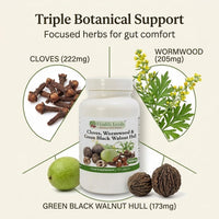 Health Leads ...Working With Nature Health Leads Wormwood Black Walnut & Clove 600mg, 120 Caps