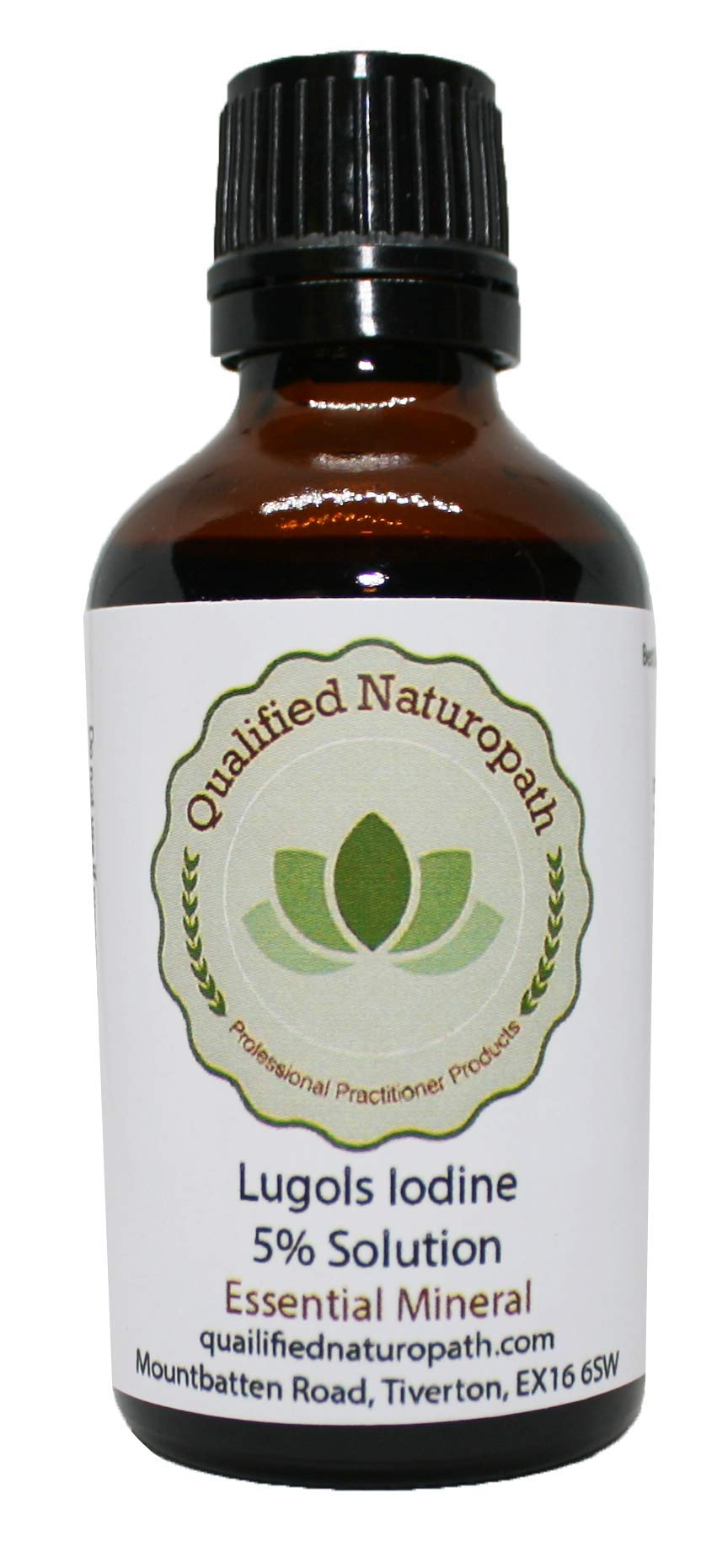 Qualified Naturopath - Professional Practitioner Products Lugols Iodine Solution 5% - 50ml - with Dripper/Dropper Top