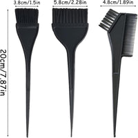 Aswewamt 5Pcs Hair Dye Bowl and Brush Kit Hairdressing Cape Double-Sided Coloring Comb Hair Salon Hairdressing for Women Men, Purple