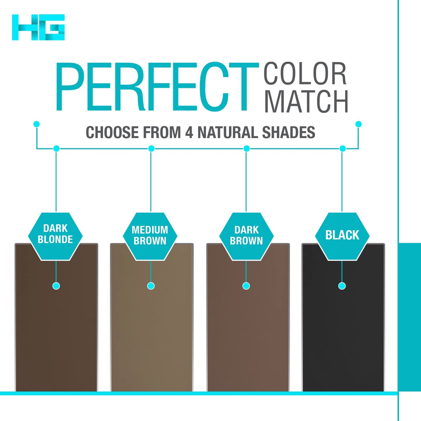 Hair Genetics Root Cover Up Hide Your Grey Hairs Roots NEW Mineral Powder, Quick and Easy Professional Natural looking Results Touch Up Powder Define and Fill in Eyebrows (Light Brown)…