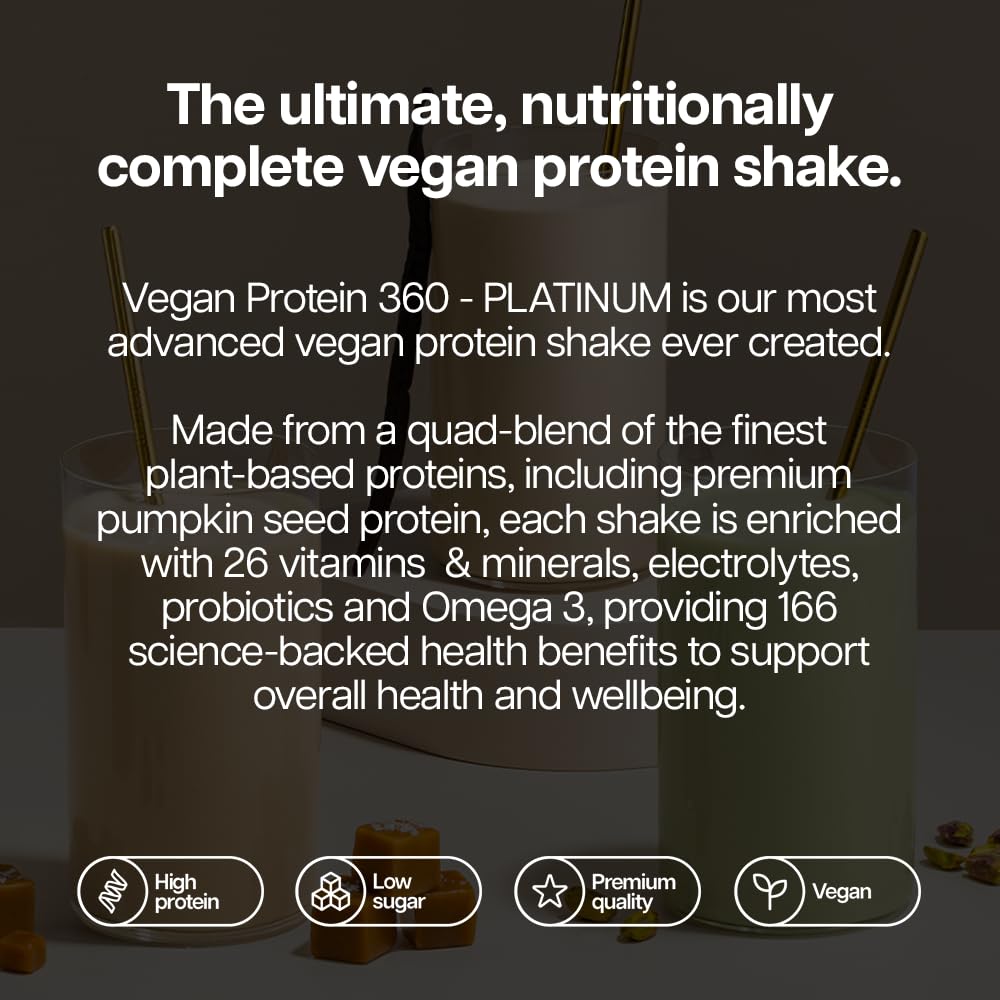 THE PROTEIN WORKS Protein Works | Vegan Protein 360 - Platinum, Strawberries & Cream, 500g