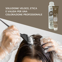 21 Ventuno Professiona Hair Dyeing Kit 6.66 Intense Red Dark Blonde
