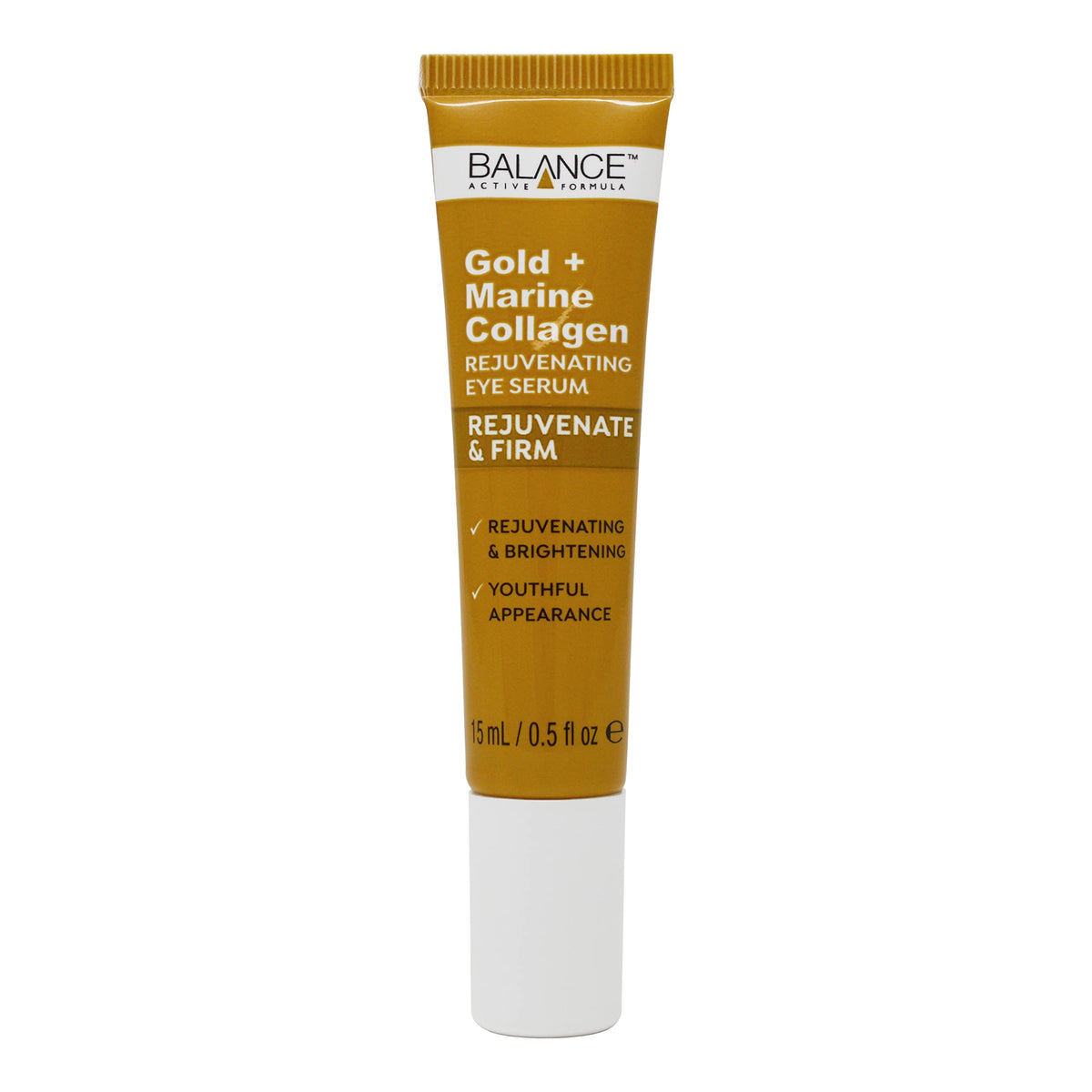 Balance Active Formula Gold and Marine Collagen Rejuvenating Eye Serum (15 ml) - Absorbs Fast and Pleasantly Refreshes the Skin to Reduce the Appearance of Fine Lines and Wrinkles