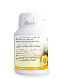 Vitamin D3 400iu x 90 Capsules, Suitable for Vegetarians, Magnesium Stearate Free, Contributes to The Maintenance of Normal Bones, Muscle Function & The Immune System, UK Manufactured