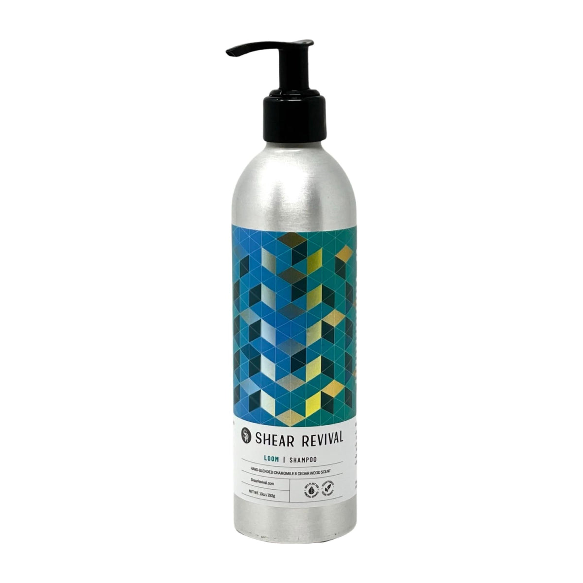 Shear Revival Loom Shampoo – Natural Vegan Sulfate-Free Daily Cleanser for All Hair Types – Hydrating & Gentle Formula with Essential Oils – Handmade in USA – 283ml