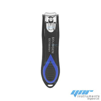 YNR ® German Best Fingernail Clippers Black Blue | Perfect New Year Gifts for Men & Women | Extra Sharp Easy Grip Nail Clipper | Professional Deluxe Stainless Steel Nail Clippers