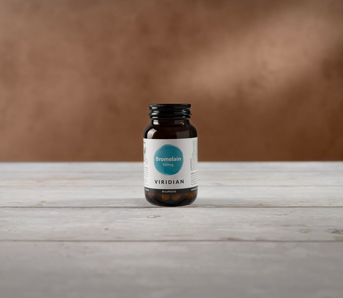 Viridian - Bromelain 500mg - 30 Caps | Digestive Enzyme Support | Breaks Down Protein | Vegan & Pure Formula | Extracted from Pineapple Stem | 100% Active Ingredients | Expertly Formulated