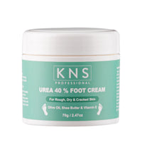 KNS PROFESSIONAL KNS 40% Urea Foot Cream - Olive Oil, Shea Butter for cracked heels and dry skin - Clinically Tested, Suitable for Diabetics