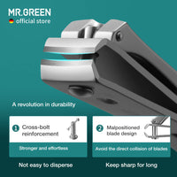 MR.GREEN Nail Clippers with Build-in Nail File Stainless Steel Anti-Rust Nail Scissors Manicure and Pedicure Tools for Women, Men and Seniors
