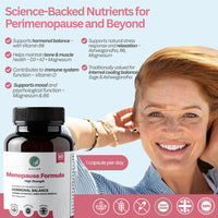 Mulier Menopause Supplement, Allergen Free, Vegan, 14 Supporting Ingredients Incl. Sage, Ashwagandha, K2, CoQ10, 1 Month Supply, 30 Capsules