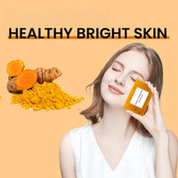 Heefeng 2PCS Turmeric And Ko-jic Acid Soap,Turmeric Soap Bar,Brightening Soaps,Deep Cleansing & Smooth Skin,Even Skin Tone,Refreshing,Moisturize And Nourish Firming Pores And Removing Yellow,For Face & Body