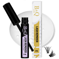 B&Qaugen B&Q Lash Remover 5ml Fast Dissolution Lash Glue Remover Low Irritation Eyelash Remover for Extensions Lash Bond and Seal Remover Eyelash Remover Individual Lashes（Remover 5ML）