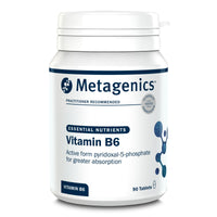 Metagenics Vitamin B6 Active Form - Vegan & Gluten Free Supplement - 90 Tablets