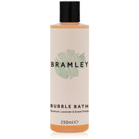 Bramley Products Bramley Lavender Bubble Bath (250ml), Bath Soak with Geranium & Sweet Orange Essential Oils, Vegan Natural Bubbles to Gently Cleanse & Soften