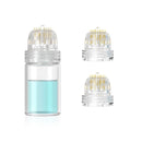 Lazzybeauty Hydra Needle 20 Derma Stamp Microneedling Pin Length 0.5mm, Serum Applicator Bottle Reusable with Extra 2 Replaced Roller Heads, for Anti-aging Skin Care Hair Beard Growth Stimulation