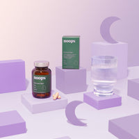 Noops Nootropics Brain Care Night for Mood, Calm & Relaxation with Ashwagandha KSM-66, L-Theanine, Montmorency Cherry, Magnesium, Lemon Balm & Lavender Supplement Complex, 60 Capsules