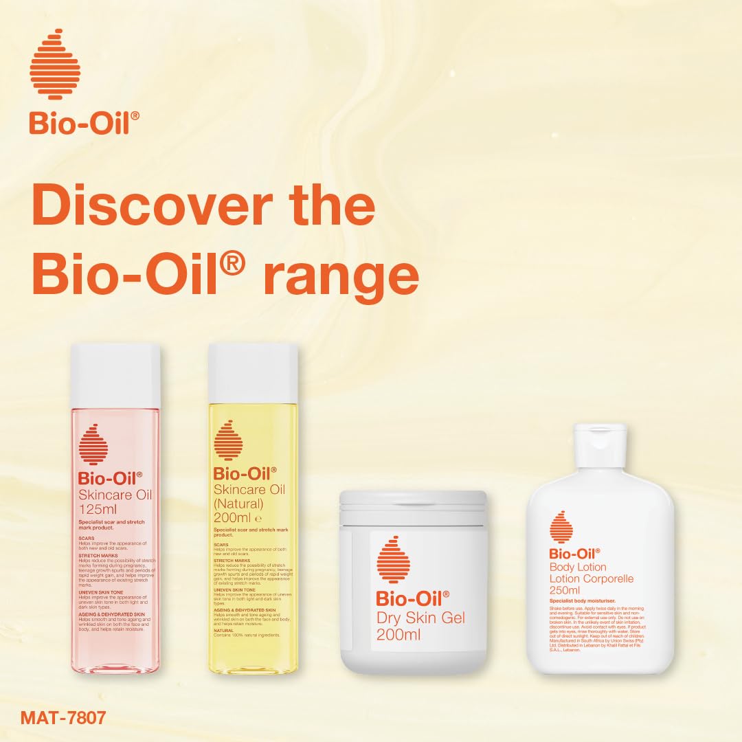 Bio-Oil Natural Skincare Oil for Scars and Stretch Marks, 200ml