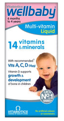 4 Bottle Multipack Vitabiotics Wellbaby Multivitamins