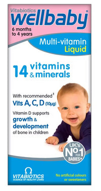 4 Bottle Multipack Vitabiotics Wellbaby Multivitamins